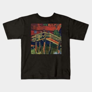 santa barbara art museum paintings the old bridge by Max Pechstein Kids T-Shirt